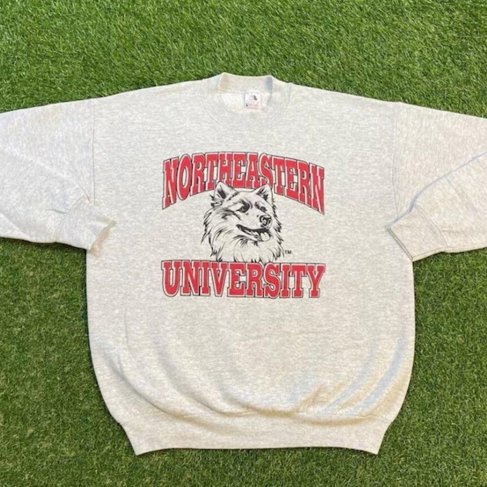 Retro Northeastern University Crewneck Sweatshirt, Northeastern Shirt